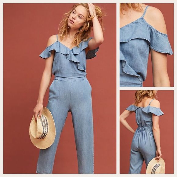 𝅺anthropologie Michael Stars truffles jumpsuit - Picture 2 of 3